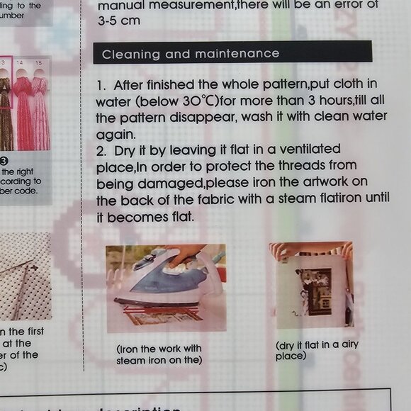 Maydear Birth Certificate Small Toys Cross Stitch Kit Pre-Printed Fabric - Picture 5 of 5